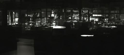 empty bar, black and white photo